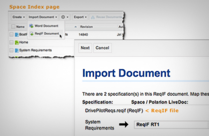ReqIf Document Import