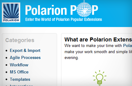 Polarion Popular Extensions - Polarion POP